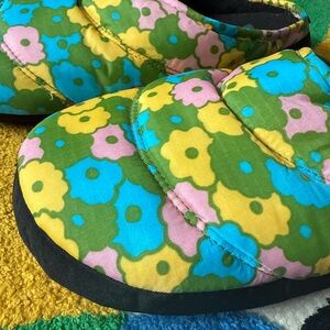 BAGGU Floral Slippers - Green, Blue, Yellow, Pink